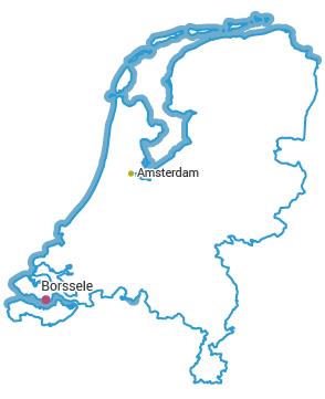 Nuclear Power Plant in the Netherlands Map